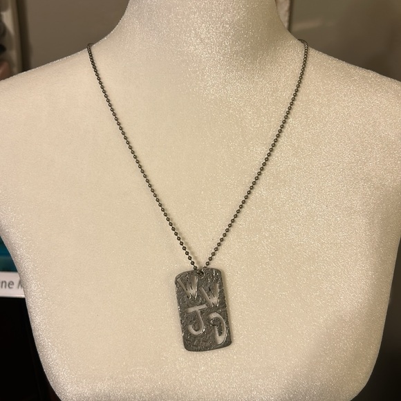 Necklace silver chain “what would Jesus do” - Picture 2 of 3